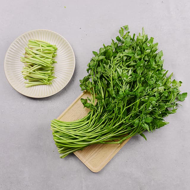 미나리 삼겹살 세트 1호(미나리 1팩+한돈 삼겹살 300g)